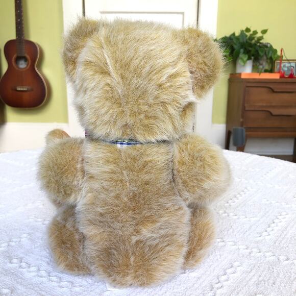 VTG 80s Yangjee Korea Jointed Teddy Bear 14in Mohair Look Cottagecore Nursery - Picture 4 of 9